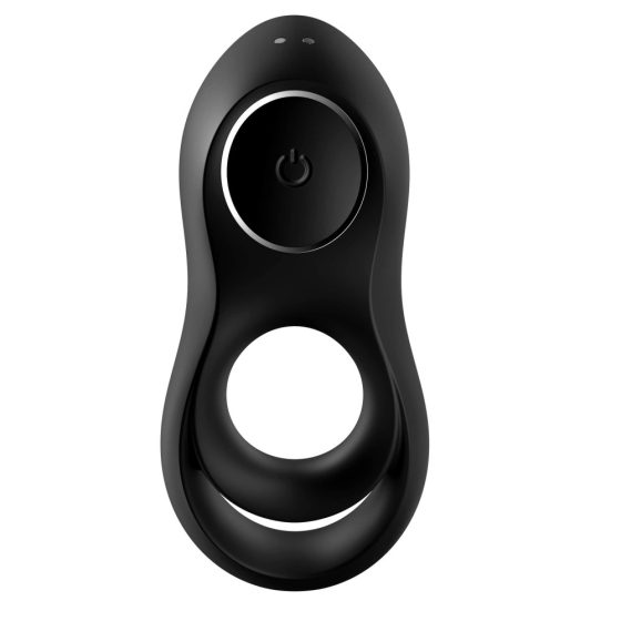Satisfyer Legendary Duo - inel vibratoare pentru penis, cu baterie (negru)