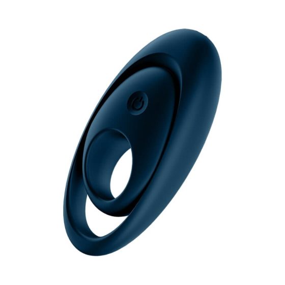Satisfyer Glorious Duo - inel pentru penis vibrat, rezistent la apă, cu baterie (albastru)