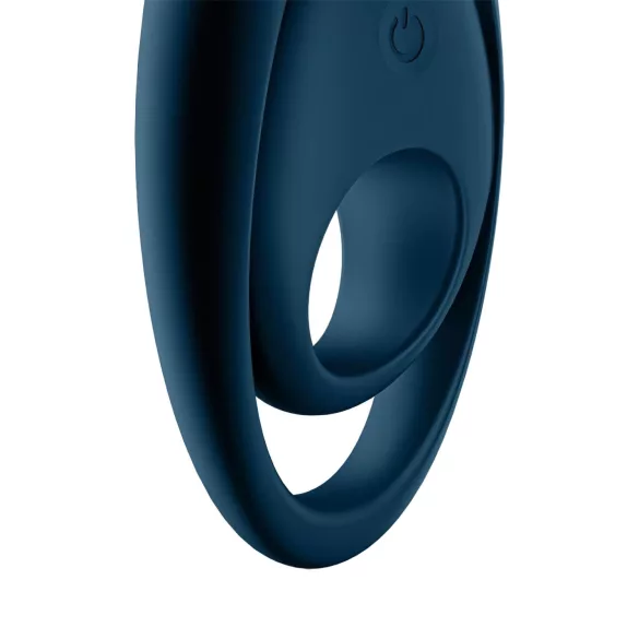 Satisfyer - inel vibratoare pentru penis - silicon albastru