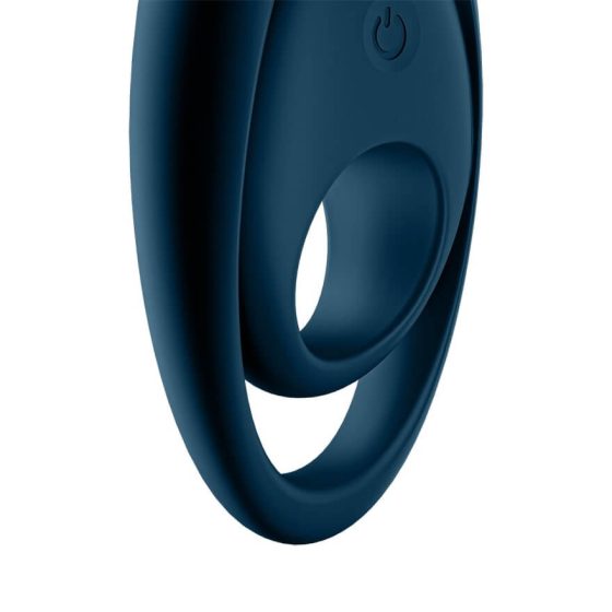 Satisfyer Glorious Duo - inel pentru penis vibrat, rezistent la apă, cu baterie (albastru)