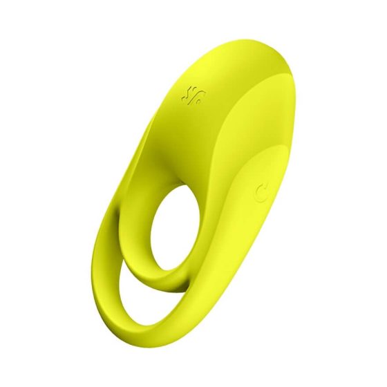 Satisfyer Spectacular - inel de penis vibratoare, impermeabil și cu baterie (galben)