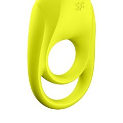   Satisfyer Spectacular - inel de penis vibratoare, impermeabil și cu baterie (galben)