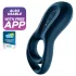 Satisfyer Epic Duo - Inel penian vibrator controlat prin aplicație, pentru bărbați (negru)