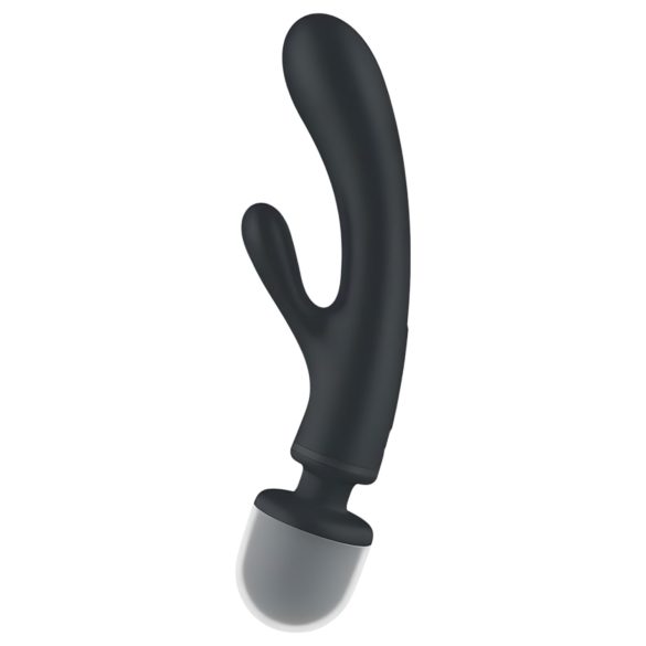 Satisfyer Triple Lover - vibrator pentru punctul G și masaj - argintiu