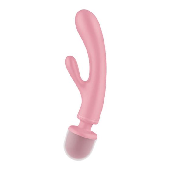 Satisfyer Triple Lover - Vibrator pentru punctul G și masaj (roz)