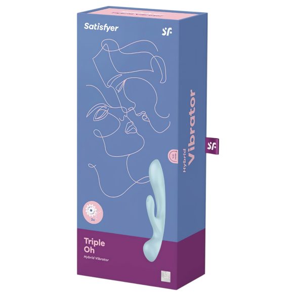Satisfyer Triple Oh - vibrator pentru punctul G și clitoris - reîncărcabil