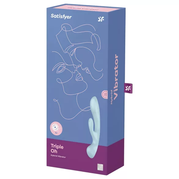 Satisfyer Triple Oh - vibrator pentru punctul G și clitoris - reîncărcabil