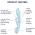 Satisfyer Triple Oh - vibrator pentru punctul G și clitoris - reîncărcabil