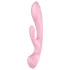 Satisfyer Triple Oh - vibrator cu braț pentru clitoris, reîncărcabil, roz