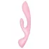 Satisfyer Triple Oh - vibrator cu braț pentru clitoris, reîncărcabil, roz