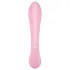 Satisfyer Triple Oh - vibrator cu braț pentru clitoris, reîncărcabil, roz