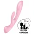 Satisfyer Triple Oh - vibrator cu braț pentru clitoris, reîncărcabil, roz
