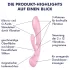 Satisfyer Triple Oh - vibrator cu braț pentru clitoris, reîncărcabil, roz