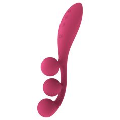   Satisfyer Tri Ball 1 - vibrator multifuncțional reîncărcabil - roșu