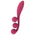 Satisfyer Tri Ball 1 - vibrator multifuncțional reîncărcabil - roșu