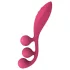 Satisfyer Tri Ball 1 - vibrator multifuncțional reîncărcabil - roșu