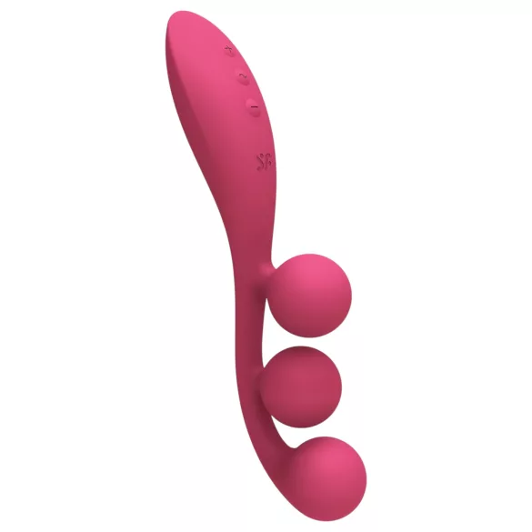 Satisfyer Tri Ball 1 - vibrator multifuncțional reîncărcabil - roșu
