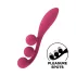 Satisfyer Tri Ball 1 - vibrator multifuncțional reîncărcabil - roșu