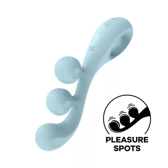 Satisfyer Tri Ball 2 - vibrator multifuncțional - silicon - verde mentă