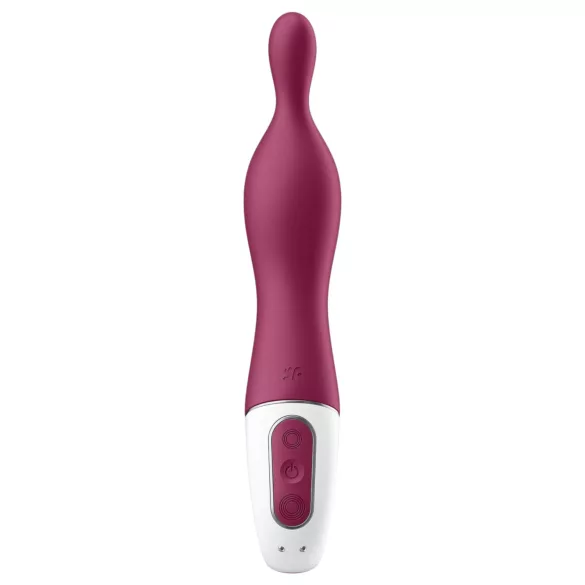 Satisfyer - vibrator punct A reincarcabil - silicon roșu