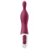 Satisfyer - vibrator punct A reincarcabil - silicon roșu