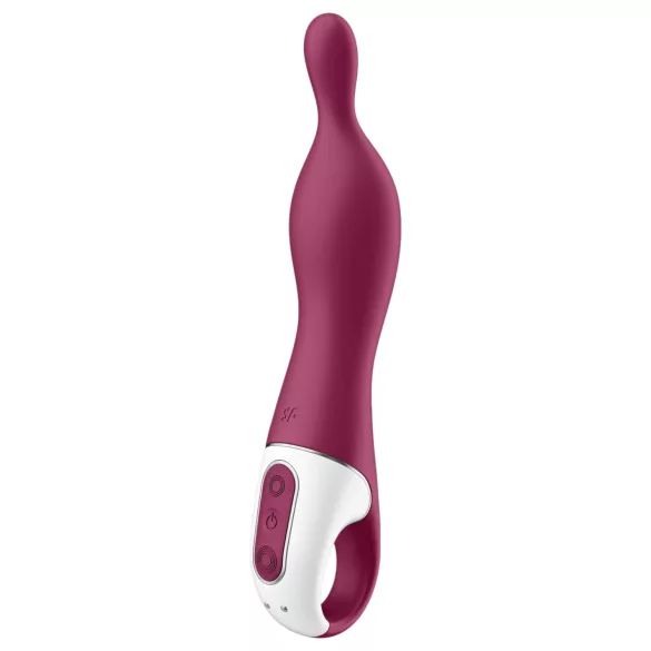 Satisfyer - vibrator punct A reincarcabil - silicon roșu