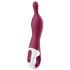 Satisfyer - vibrator punct A reincarcabil - silicon roșu
