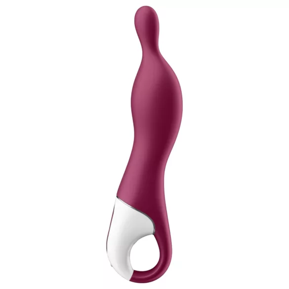 Satisfyer - vibrator punct A reincarcabil - silicon roșu
