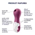 Satisfyer Lucky Libra - stimulator clitoridian cu unde de aer - mov