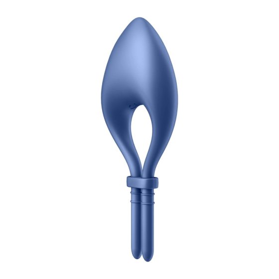 Satisfyer Bullseye - inel pentru penis vibratil, reîncărcabil și inteligent (albastru regal)