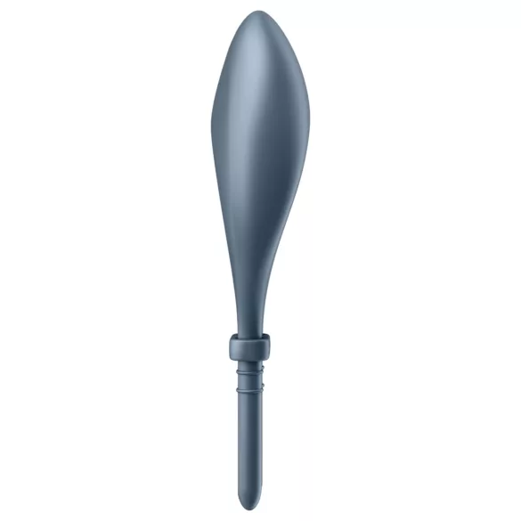 Satisfyer Bullseye - Inel pentru penis cu vibrații controlat prin aplicație, pentru bărbați (gri)