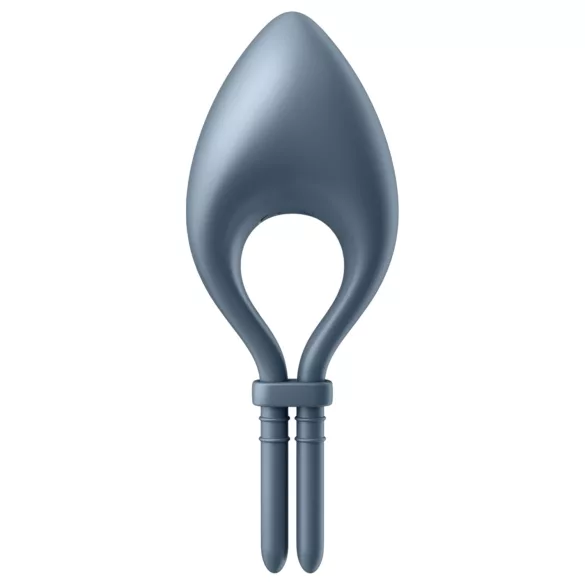 Satisfyer Bullseye - Inel pentru penis cu vibrații controlat prin aplicație, pentru bărbați (gri)