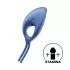 Satisfyer Swordsman - inel pentru penis cu vibrații, reîncărcabil, albastru