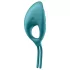Satisfyer Swordsman - inel penis cu vibrații reîncărcabil - silicon verde