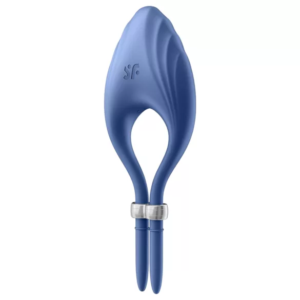 Satisfyer Duelist - inel pentru penis cu vibrații, reîncărcabil - albastru