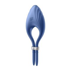   Satisfyer Duelist - inel vibrator pentru penis cu baterie (albastru)