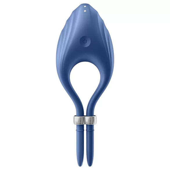 Satisfyer Duelist - inel pentru penis cu vibrații, reîncărcabil - albastru