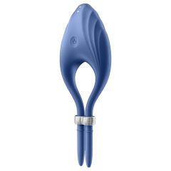   Satisfyer Duelist - inel vibrator reîncărcabil pentru penis (albastru)