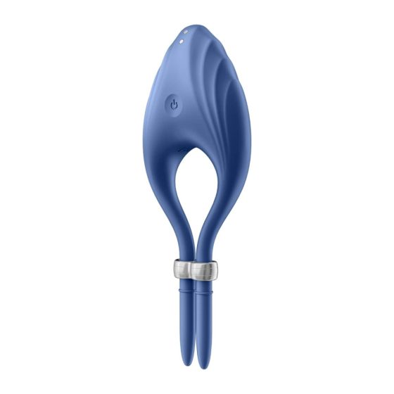 Satisfyer Duelist - inel vibrator pentru penis cu baterie (albastru)