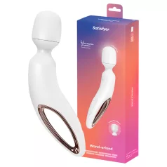 Satisfyer Wand-erland - vibrator de masaj (alb)