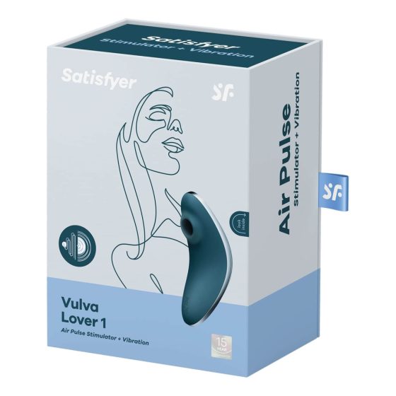 Satisfyer Vulva Lover 1 - vibrator clitoridian cu unde de aer reîncărcabil (albastru)