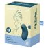 Satisfyer - vibratoare clitoridian cu unde de aer - reîncărcabil - albastru