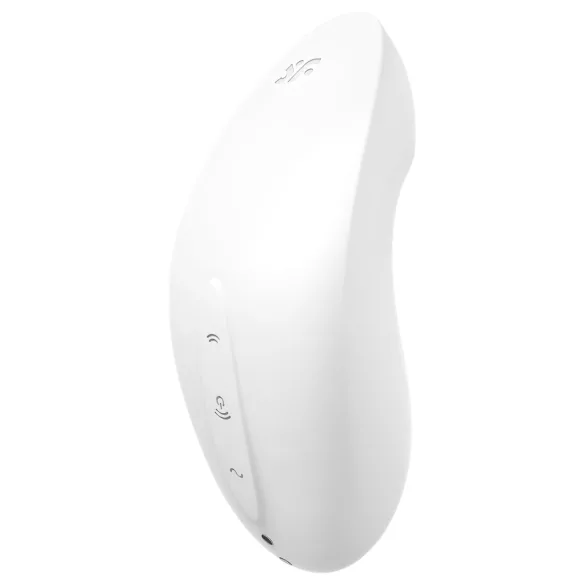 Satisfyer - vibrator clitoridian cu unde de aer - model Vulva Lover 2 - alb