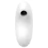 Satisfyer - vibrator clitoridian cu unde de aer - model Vulva Lover 2 - alb