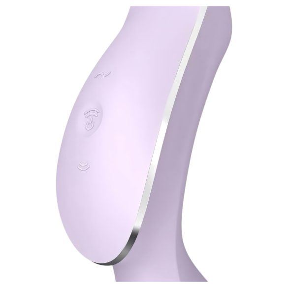 Satisfyer Curvy Trinity 2 - vibrator cu unde de aer 2în1 - mov