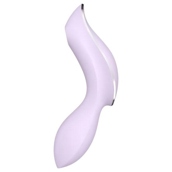 Satisfyer Curvy Trinity 2 - vibrator cu unde de aer 2în1 - mov