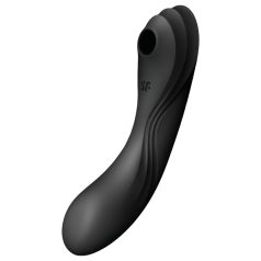   Satisfyer Curvy Trinity 4 - vibrator 2în1 cu valuri de aer (negru)