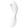 Satisfyer Curvy Trinity 5+ - vibrator 2în1 inteligent - alb