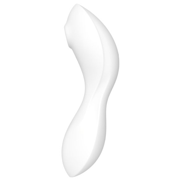 Satisfyer Curvy Trinity 5+ - vibrator 2în1 inteligent - alb
