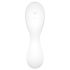 Satisfyer Curvy Trinity 5+ - vibrator 2în1 inteligent - alb